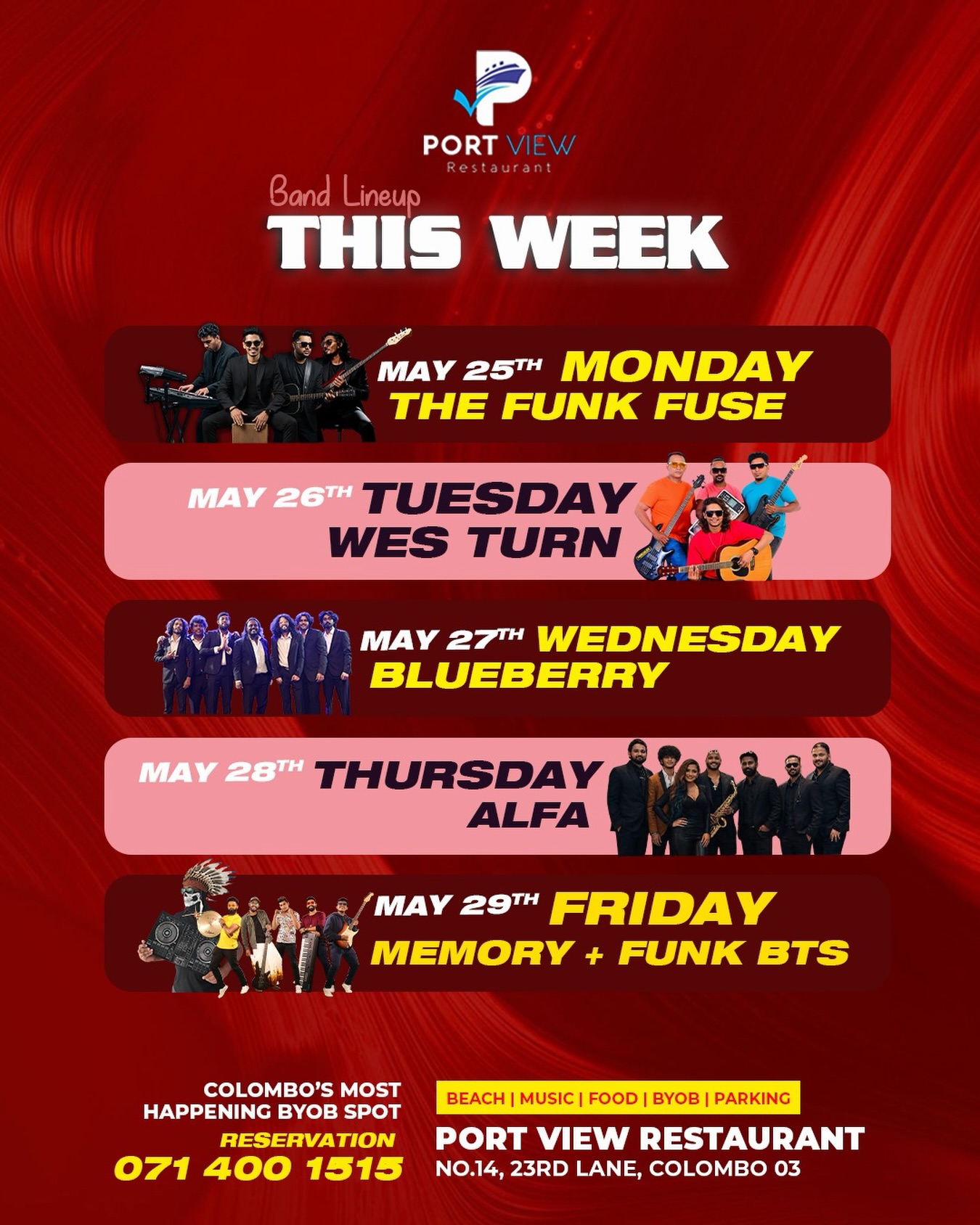 Weekly Lineup poster