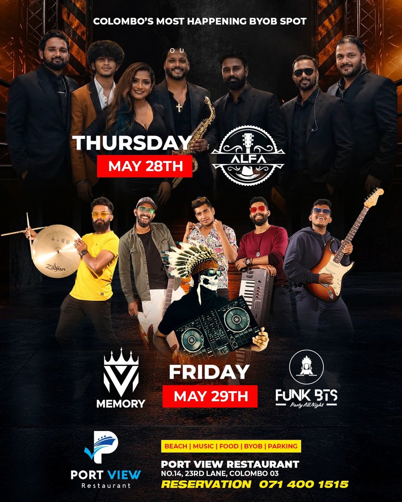 End of the Week Live Music poster