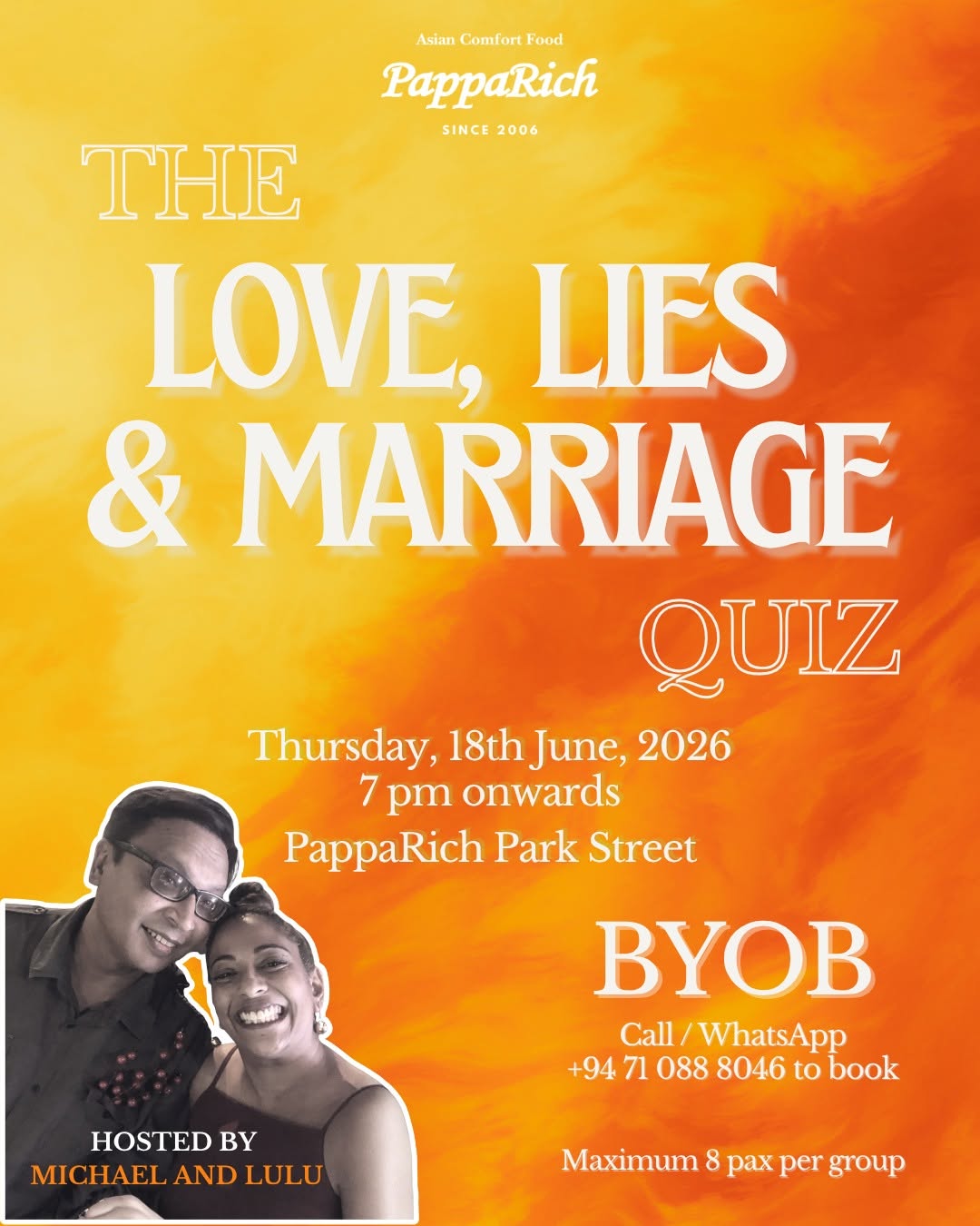 Love, Lies & Marriage Quiz poster