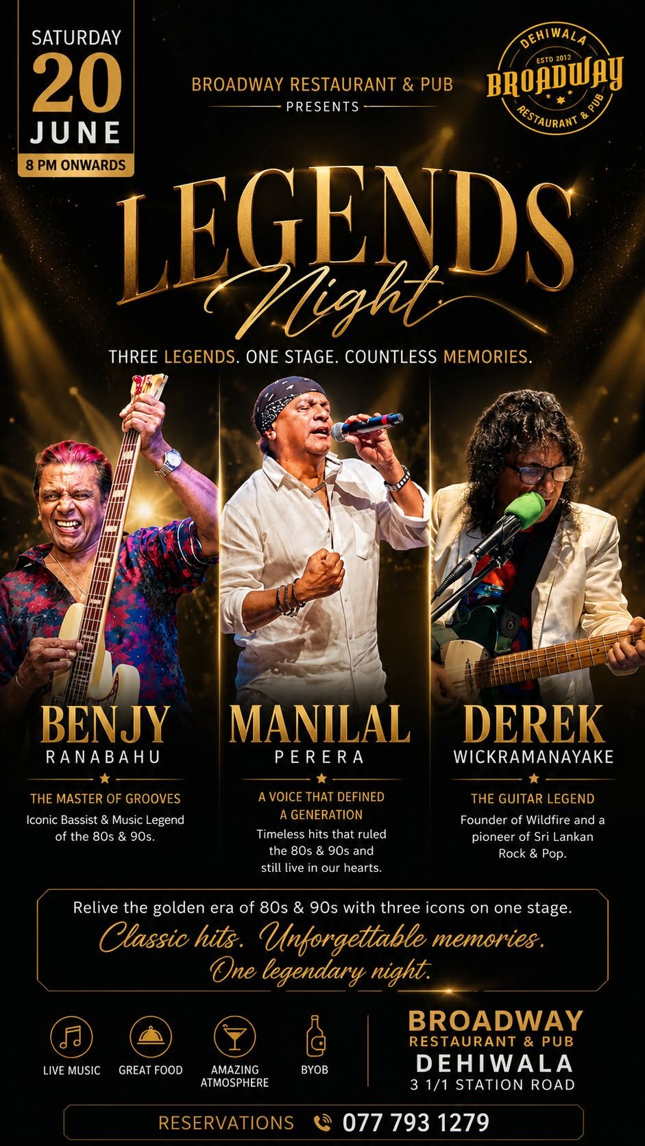 Legends night poster