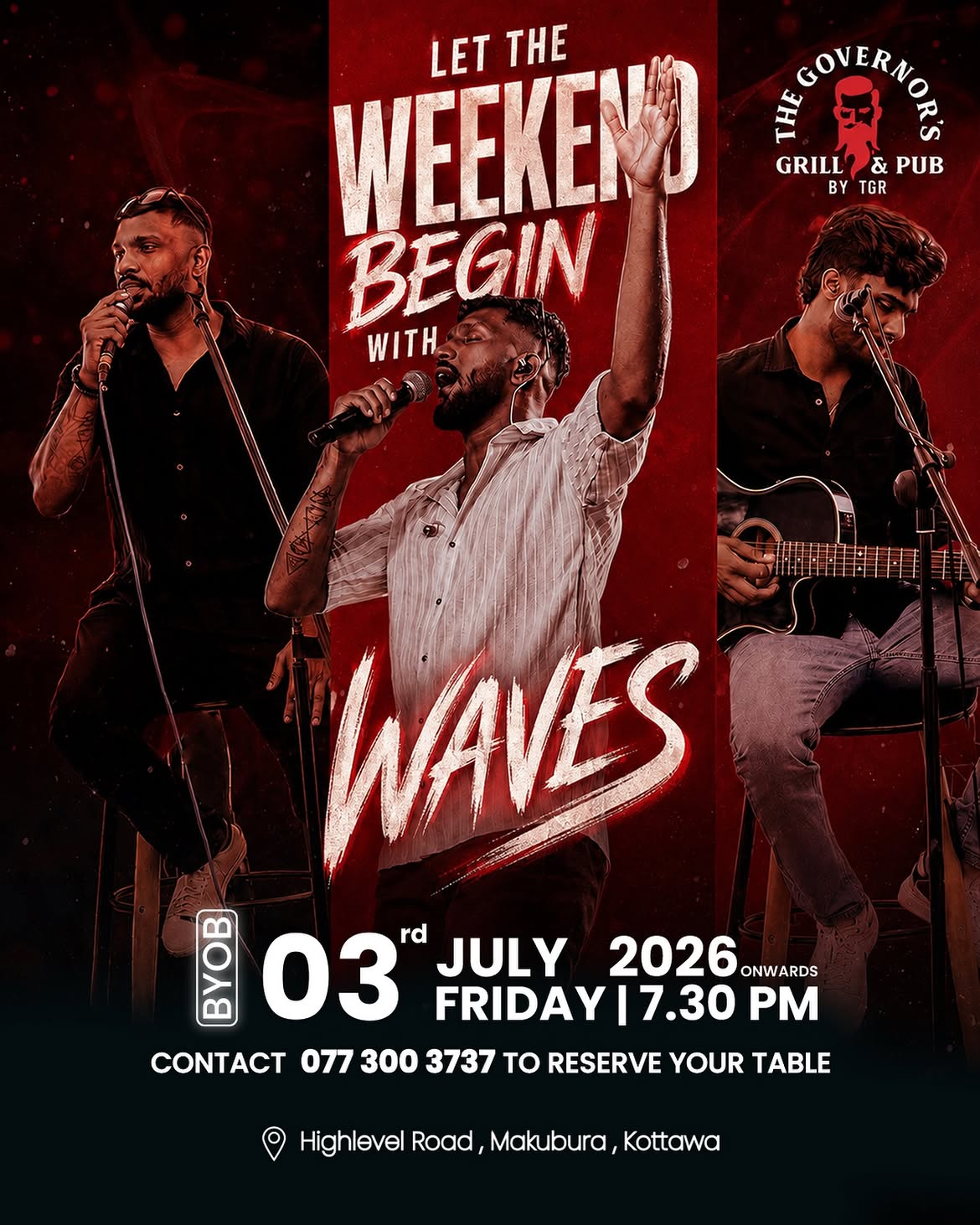 Live Music with Waves poster
