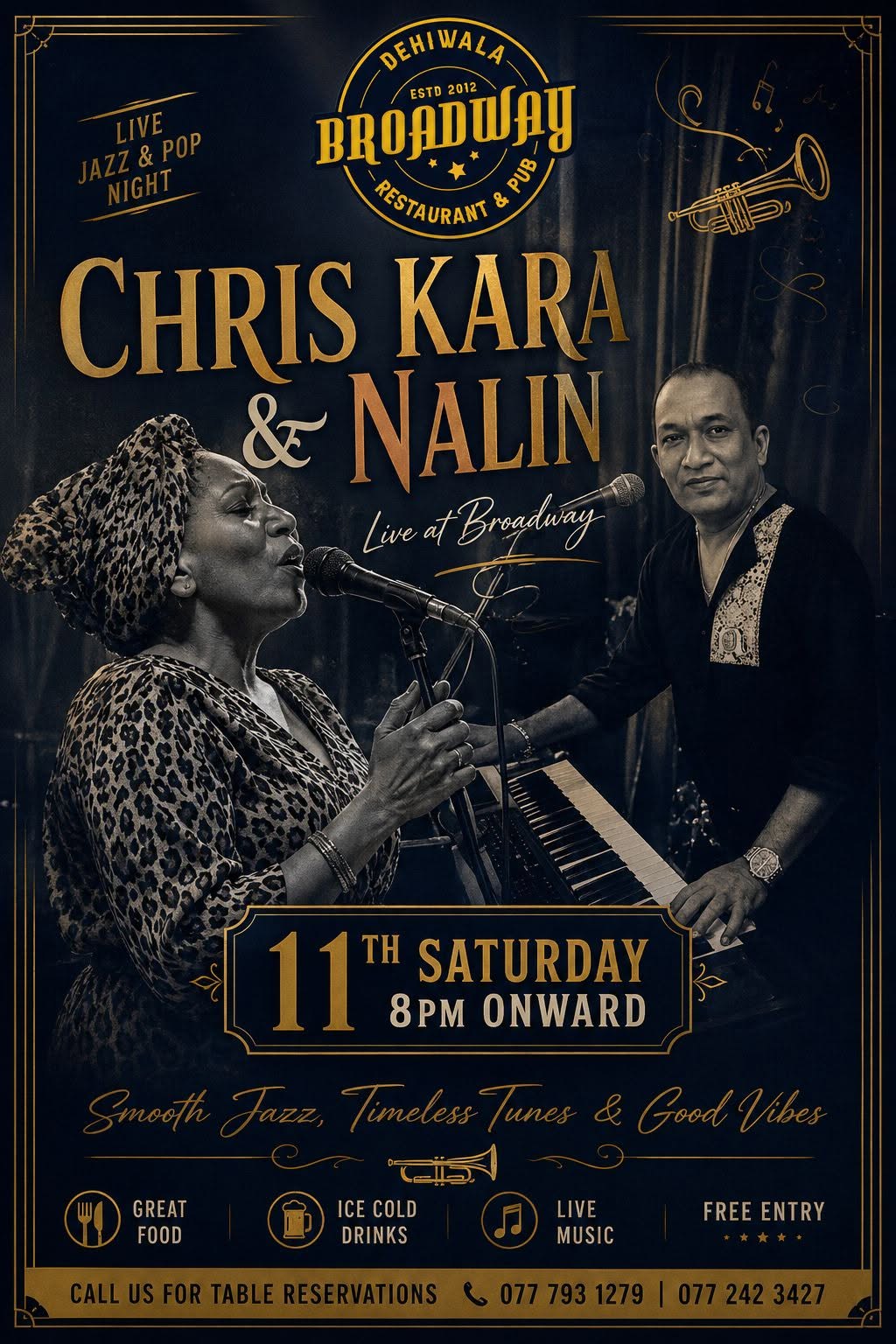 Live Jazz & Pop Night poster