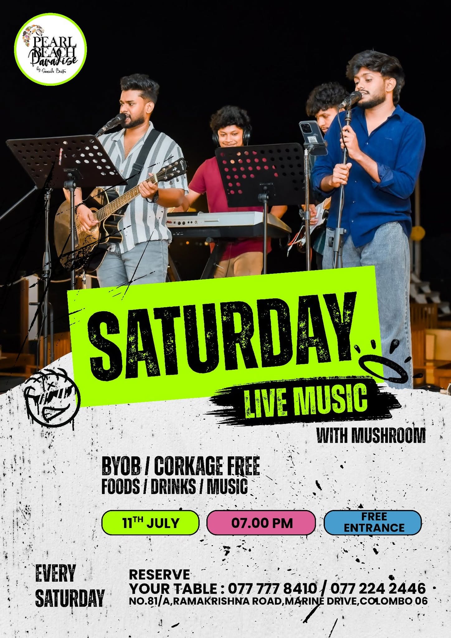 Live Music with Mushroom poster