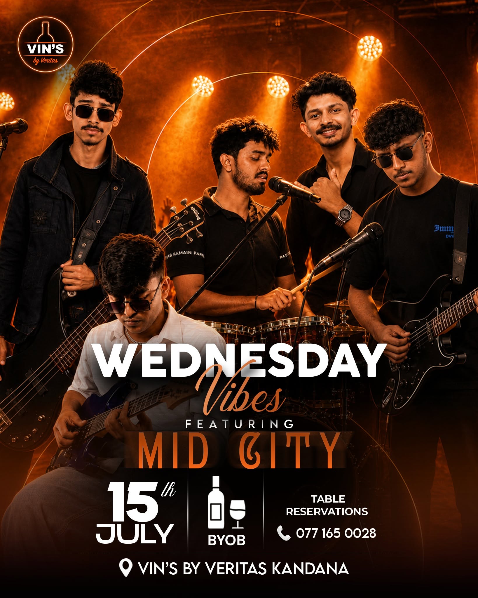 Wednesday Vibes featuring Mid City Band poster