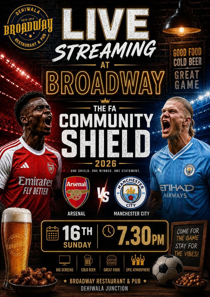 FA Community Shield 2026 β Arsenal vs Manchester City poster