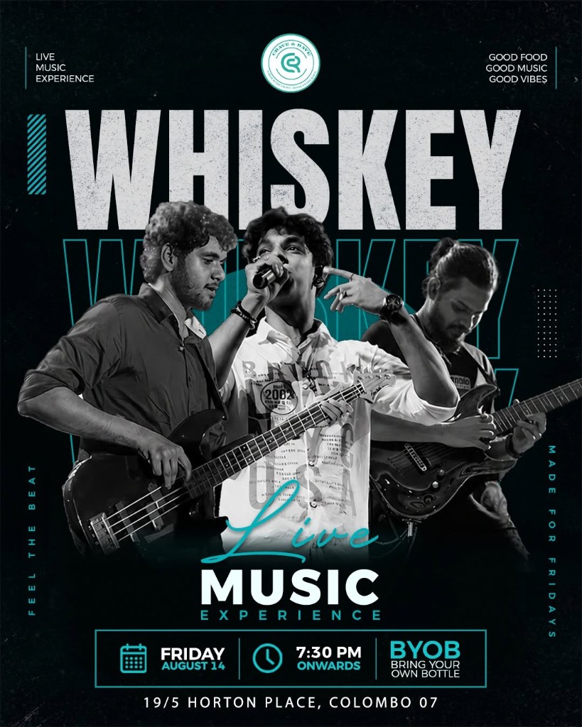WHISKEY Live at Crave & Rave poster