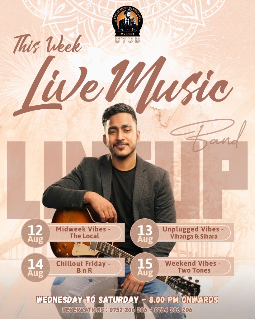 This Week Live Music Lineup poster