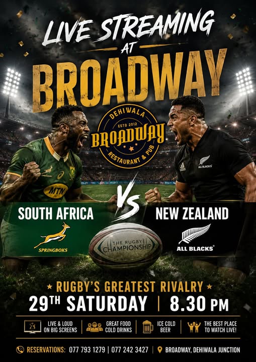 RUGBYโS GREATEST RIVALRY โ LIVE AT BROADWAY! ๐ poster
