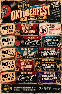 October Lineup - Event on October 2, 2026