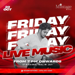 Friday Live Music - Event on October 23, 2026