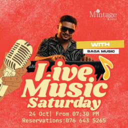 Live Music Saturday - Event on October 24, 2026