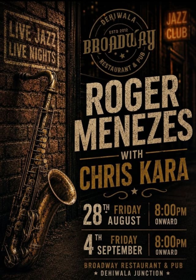 Roger Menezes with Chris Kara Live - Event on August 28, 2026