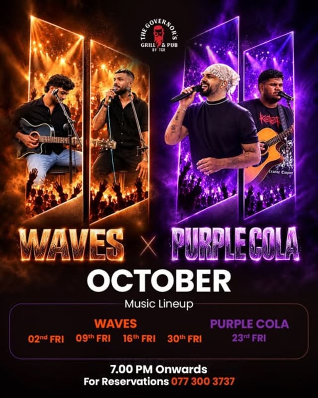 October Music Lineup - Event on October 2, 2026